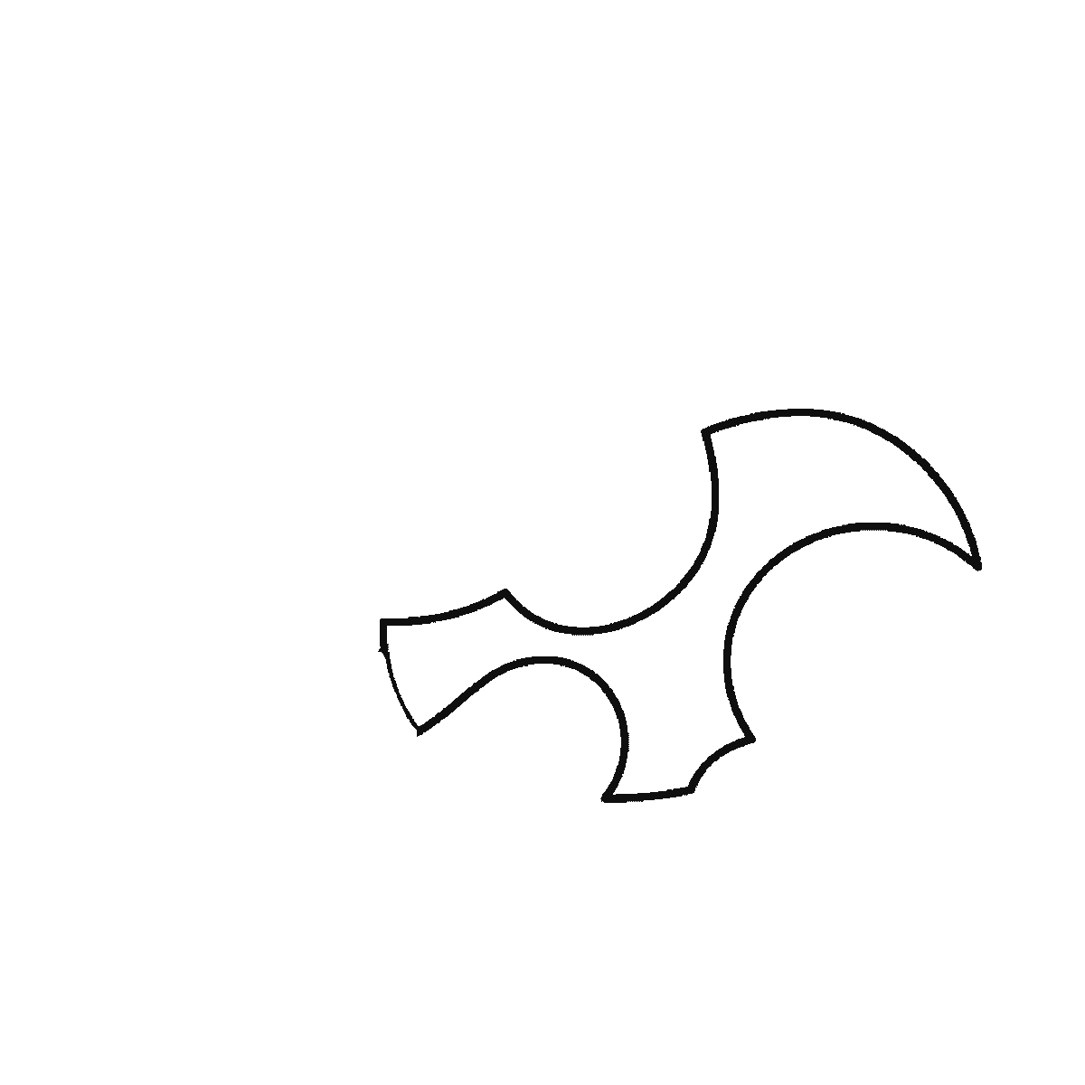 Step 1 of 6: Step-by-step drawing sheet: a round puppy lying down side-on with a ball, built up over six frames from the back and haunch to the head, the floppy ear and the stretched front paw, with the nose, eye and tail last, black outlines on white